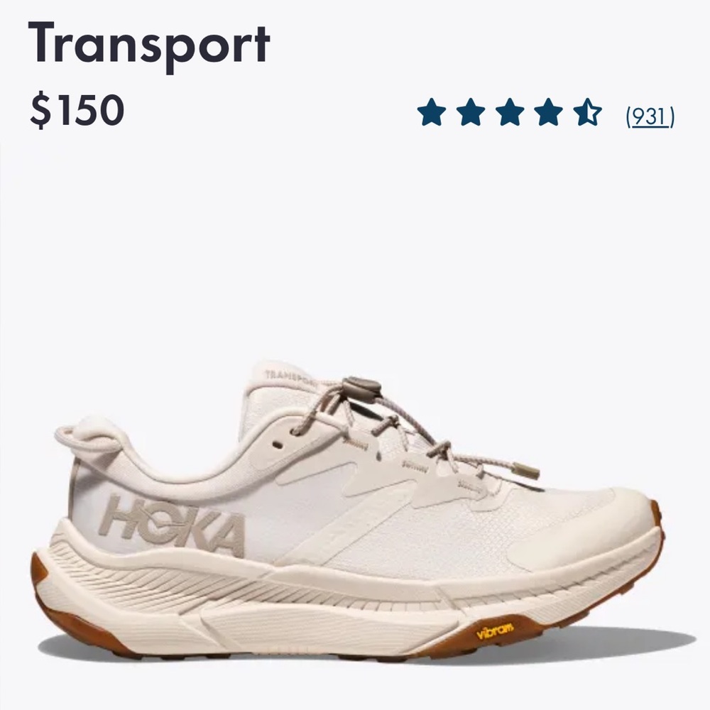 Hoka Women’s Transport Sneaker Size 9.5
